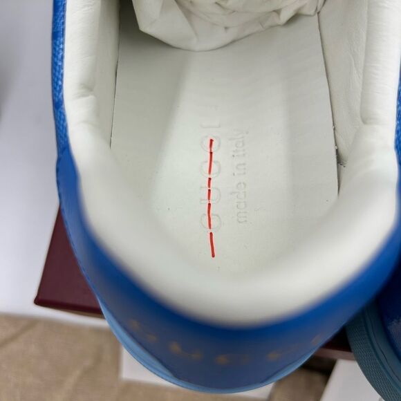 Men's Gucci ace crystal canvas low top sneakers size 7 fits 8US made in Italy - Picture 8 of 12